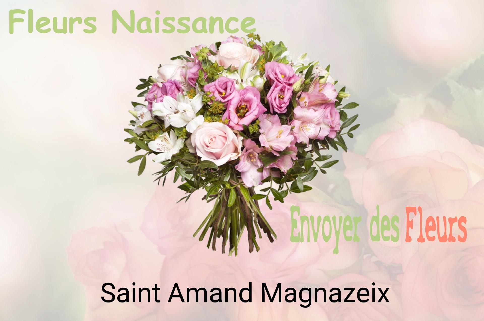 Bouquet de fleurs de naissance livré à Saint-Amand-Magnazeix